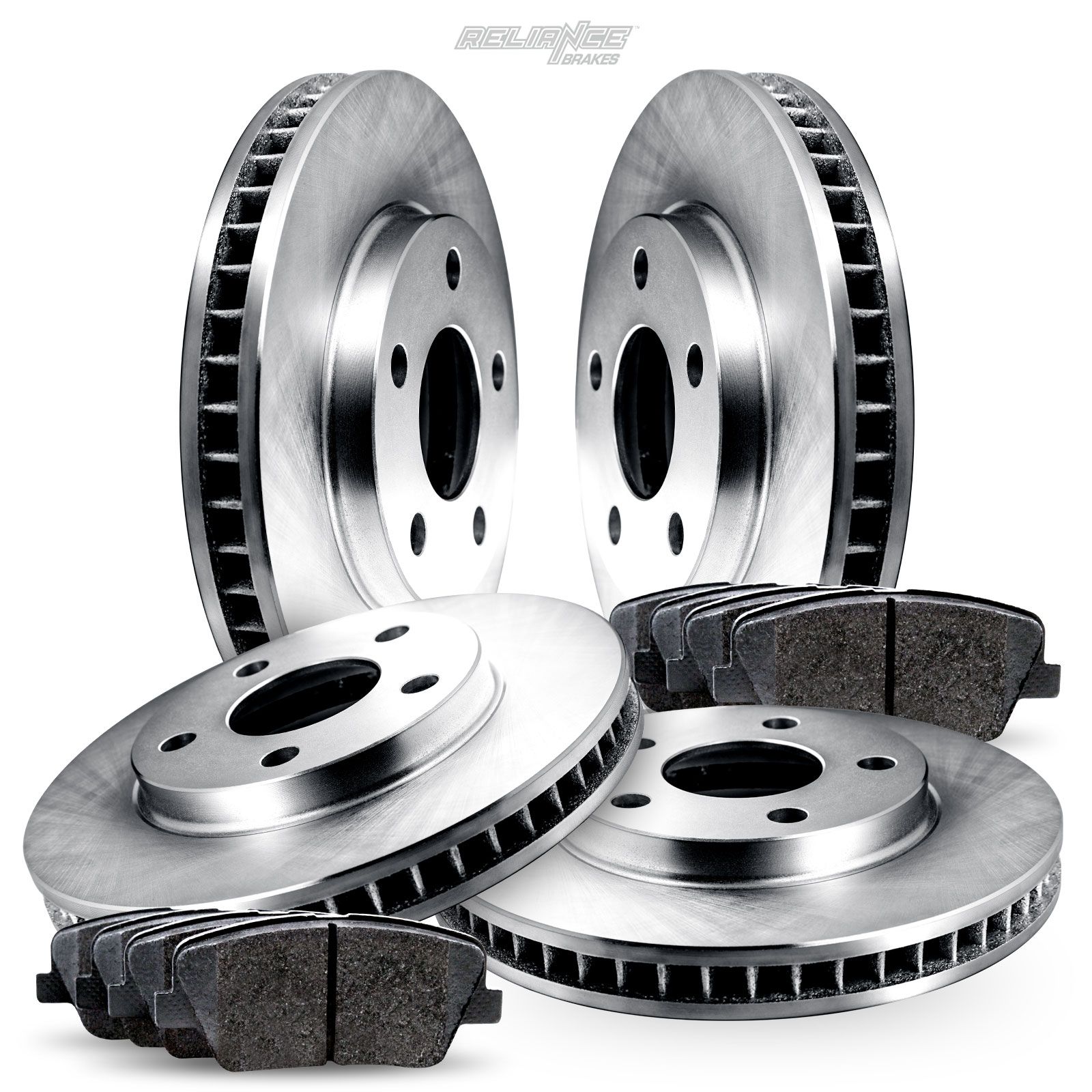 Front Brake Rotors Ceramic Pads for 1992-2000 2001 Toyota Camry 4-Cylinder